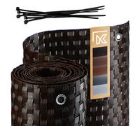 Visiera KADAX per balcone, terrazza, recinzione, 1 x 3 m, marrone scuro
