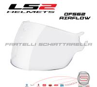 Visiera Lunga Trasparente Casco Demi Jet LS2 Airflow OF562 Sphere Lux OF558 8...
