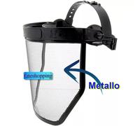 Visiera Maschera per Decespugliatore protettiva regolabile con Rete in Metallo