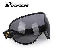 Visiera moto da sole Vintage Retro Open Face Mezzo Casco Casco Bubble Shield Len