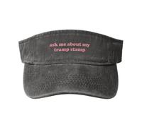Visiera Parasole Ask Me About My Tramp Stamp Visor cap Regolabile Cappello da Baseball UV Protezione Berretto da Baseball per Sport Ciclismo Pesca