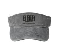 Visiera Parasole Beer Is The Answer What Is The Question Visor cap Regolabile Cappello da Baseball Traspirante Berretto da Baseball per Sport Ciclismo Running