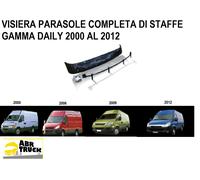 VISIERA PARASOLE CON STAFFE ADATTO A IVECO GAMMA DAILY 2000 2006 2009 2012