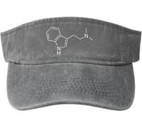 Visiera Parasole DMT Molecule Berretto da Baseball Traspirante Cappello da Baseball Regolabile Visor cap per Running Pesca Ciclismo