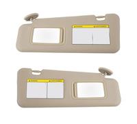 Visiera parasole for auto, compatibile for Highlander 2008-2013 con piastra di copertura dello specchietto cosmetico for bloccare la luce solare(Beige a Pairs)