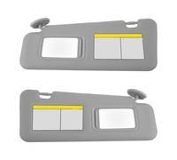 Visiera parasole for auto, compatibile for Highlander 2008-2013 con piastra di copertura dello specchietto cosmetico for bloccare la luce solare(Gray a Pairs)
