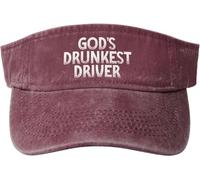 Visiera Parasole Gods Drunkest Driver Cappello da Baseball Traspirante Berretto da Baseball Unisex Visor cap per Running Pesca Ciclismo