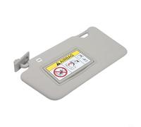 Visiera parasole grigia con specchio per il trucco compatibile con Nissan Versa 2015-2019, OEM 96400-3AW2A, paralume sostitutivo in ABS (sinistra)