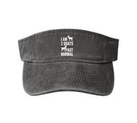 Visiera Parasole I Am 2 Goats Past Normal Goat Berretto da Baseball Traspirante Visor cap Regolabile Cappello da Baseball per Running Ciclismo Sport