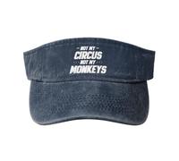 Visiera Parasole Not My Circus Not My Monkeys Berretto da Baseball UV Protezione Visor cap Regolabile Cappello da Baseball per Running Ciclismo Pesca