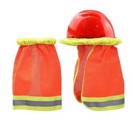 Visiera Parasole Per Caschetto - 2 Pezzi Coprisole per Casco ad Alta Visibilità,Copertura Regolabile Per Il Collo Con Striscia Riflettente E Scudo Accessori Per Casco Per Uomo E Donna Per Ciclismo