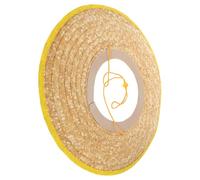 Visiera Parasole per Casco, Cappello di Paglia, Parasole per Casco di Sicurezza in Paglia Khaki, Ampia Tesa, Leggero, Facile da Installare, per Operai Edili e Colore Casuale