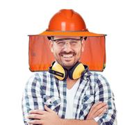 Visiera parasole per casco, comoda protezione UV regolabile, protezione per il collo, per cantieri, costruzioni stradali, tetti, pittori e strutture in caso di caldo e nella S