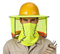 Visiera Parasole Per Casco Con Scaldacollo con Striscia Riflettente e