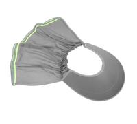 Visiera Parasole per Casco di Sicurezza con Rete Collo, Grigia | Poliestere Traspirante, Strisce Riflettenti e Bordo Ampio, per Lavoratori All'aperto e Cantieri Esposti al Sole