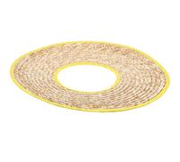Visiera Parasole per Casco in Paglia di Grano, Diametro 48 CM | Morbida e Confortevole, Blocca la Luce del Sole, per Ciclismo e Attività All'aperto, Bordo Colore Casuale
