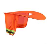 Visiera parasole per casco protettivo, riflettente con protezione per il collo, design in rete traspirante, per operai edili e lavori all'aperto (arancione)