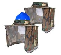 Visiera Parasole Per Casco | Schermo Collo in Rete con Tesa Completa 2 Pezzi,con Banda Riflettente Protezione UV e Sciarpa per Viso per Spiaggia ed Estate