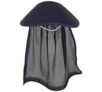 Visiera Parasole per Elmetto Antinfortunistica, Rete Navy | Strisce Riflettenti, Migliora Visibilità e Circolazione, Accessorio per Lavoro in Cantiere e Ambienti con Scarsa