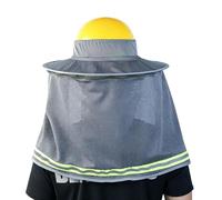Visiera parasole rigida ad alta visibilità con striscia riflettente, visiera parasole per casco | per lavori su strada, paesaggistica, tetti, pittura, utilità, lavoro, tempo caldo, estate, lavoro