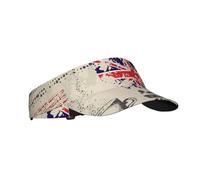 Visiera parasole sportiva per donne e uomini, cappelli estivi per golf e tennis, stile giornale, elementi inglesi