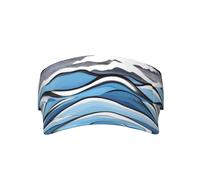 Visiera Parasole Unisex Waves Lapping At The Rocks Uomini Asciugatura Rapida Cappello Estivo, per Campeggio, Sportivo, Pesca, All'Aperto, 52-63cm