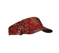 Visiera Parasole Winter Snowflake Red Sparkle Christmas Pattern Cappello da Baseball Protezione UV Cappello da Sole Confortevole Cappellino da Golf per Sport Pesca Estivo