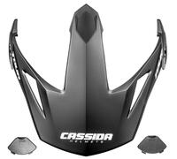 Visiera per caschi Cassida Tour compatibile con plexiglass riscaldato, nero opaco