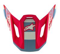 Visiera per casco da moto Alpinestars Supertech S-M7 edizione limitata Beast Coast, grigio-nero-arancione