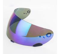 Visiera per Casco per Bell Qualifier DLX MIPS, Visiera Colorata Lenti per Caschi da Moto, Lenti del Parabrezza del Casco Ricambio per Visiera Protettiva,C Green Plated
