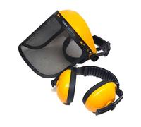 VISIERA PER DECESPUGLIATORE CUFFIE REGOLABILE A RETE PROTETTIVA MASCHERA 435320
