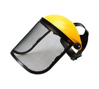 Visiera per motosega | Copricapo regolabile con visiera in filo metallico, adattatore per cappello rigido, protezione da giardinaggio