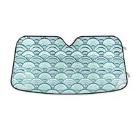 Visiera per parabrezza auto pieghevole Protector Solar polarisado para carro Blue Wave Pattern