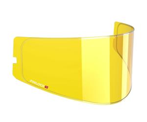 Visiera Pinlock DKS 193 per casco da moto MT-V-16, colore giallo.