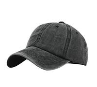 Visiera Plain Cap Messy Buns Unisex Baseball Trucker Hat Coda di cavallo Cappelli da baseball Cappello pieghevole, Nero , Taglia unica