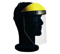 Visiera protettiva DPI certificata trasparente contro gli spruzzi face shield
