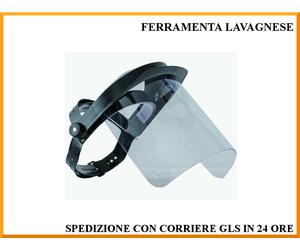 Visiera protettiva in plexiglass per taglio erba o alberi serie professionale