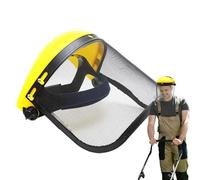 Visiera Protettiva | Maschera Protettiva di Sicurezza - Adattatore per Casco con Visiera in Filo Metallico e Fascia Regolabile, Equipaggiamento Protettivo per Operatori Forestali, Arboricoltori, Potat