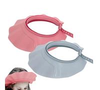 Visiera Protettiva Per Cappello Doccia | 2 Pezzi Cinturino Regolabile Testa Impermeabile Scudo Morbido | Visiera Da Bagno Sicura - Per Adulti Bagno Nuoto Casa Viso Occhi Capelli Orecchie