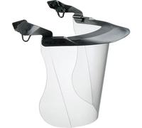 Visiera protettiva per elmetto con schermo in policarbonato, certificata CE, EN 166