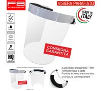 Visiera Protettiva Protezione Viso Integrale Trasparente in PVC Sicurezza Operai