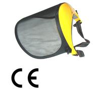 Visiera protettiva rialzabile in rete metallica conforme alla norma CE EN 1731