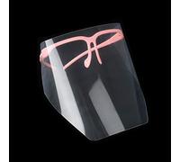 Visiera Protettiva Riutilizzabile Con 10 Pellicole, Rosa | Schermo Anti-Appannamento Per Visione Chiara, Montatura In Plastica, Visiera Per Uso Domestico Odontoiatrico Professionale