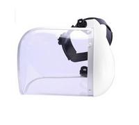 Visiera protettiva trasparente ad alto impatto, copricapo ergonomico regolabile e copertura completa, per officine, casco con viso