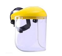 Visiera protettiva trasparente ad alto impatto, copricapo ergonomico regolabile e copertura completa, per officine, casco con viso