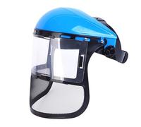 Visiera Protettiva - Visiera Protettiva Di Sicurezza Con Rete Metal-lica Per Viso Occhi - Strumenti Per Protezione Del Viso Ideale Per Lavori Di Giardinaggio, Taglio Legna, Potatura, Decespugliatore