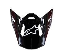 Visiera Ricambio Originale Casco Alpinestars S-M10 FLOOD Visor Nero Lucido