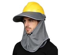 Visiera rigida | Mesh traspirante a prova di raggi UV regolabile, per esterni, cappello rigido da esterno, per uomini e donne, cantieri, lavoro, passeggiate, ciclismo, pesca