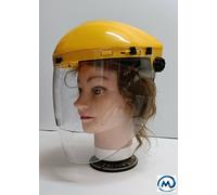 Visiera semicalotta protettiva da lavoro sicurezza antigraffio trasparente DPI,,