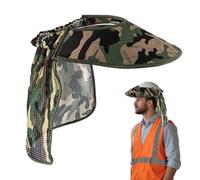 Visiera solare per casco a tesa completa, visiera protettiva traspirante per casco - protezione UV regolazione della tensione protezione del lavoro nei lavori
